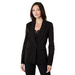 CAPSULE 121 Laser Cut Diamond Detail Down The Sleeves Black MD